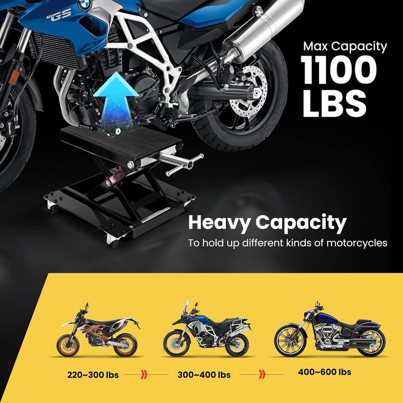VIVOHOME 500 kg Scherenhebebühne für Motorräder und ATVs