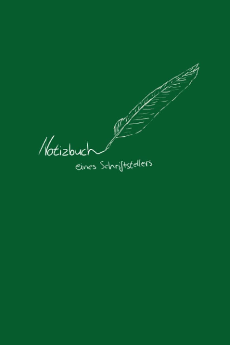 Notizbuch für Autoren: Grünes, liniertes Cover mit 120 Seiten