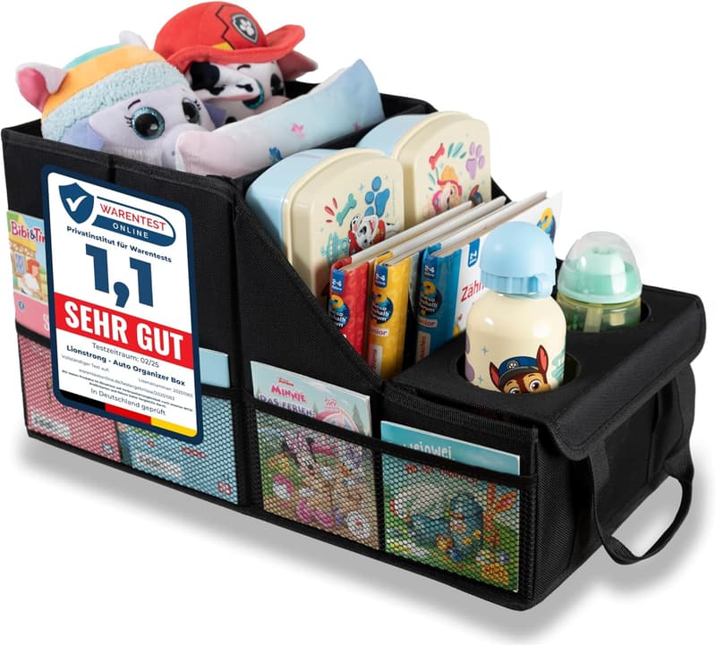 Auto Organizer aus Kunststoff – Universeller Rückbank Organizer für Urlaub