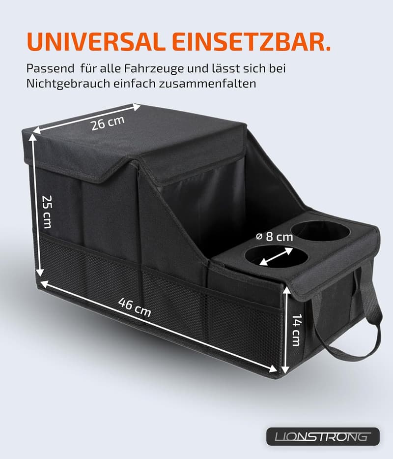 Auto Organizer aus Kunststoff – Universeller Rückbank Organizer für Urlaub