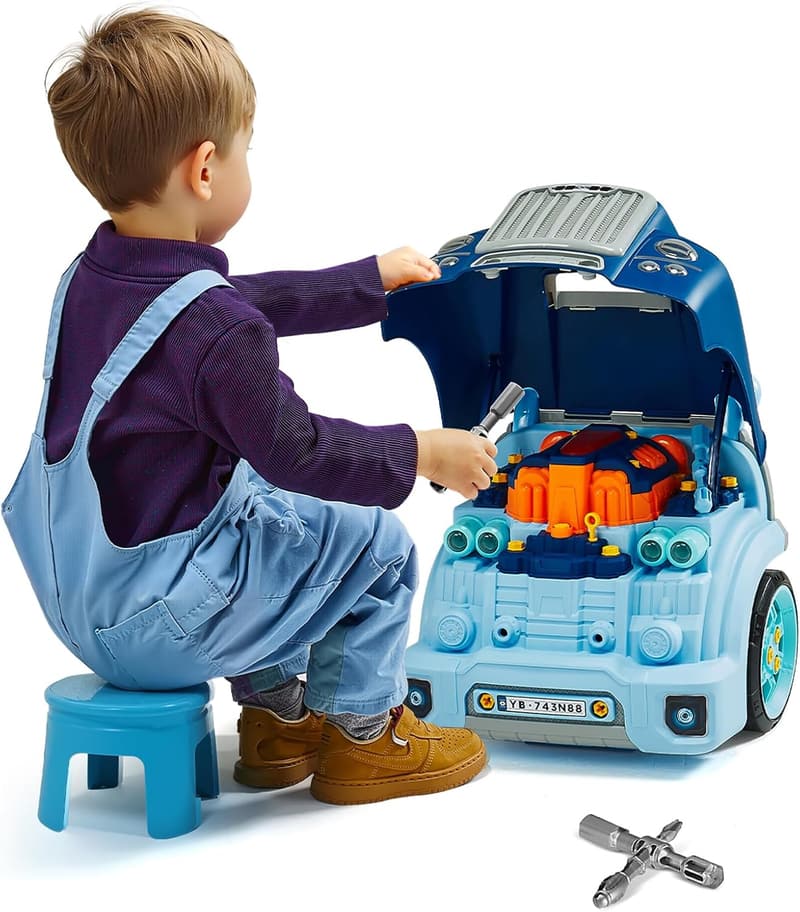 VEVOR Mechaniker-Werkstattset für Kinder - 60-teilig, ab 3 Jahren