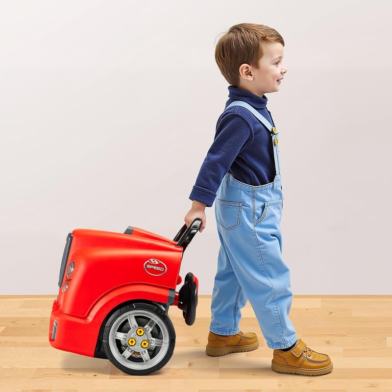 VEVOR 60-teiliges Autoreparaturset für Kinder ab 3 Jahren, rot