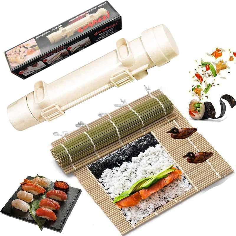 Automatischer Sushi Maker Set für Anfänger mit Bambusmatte