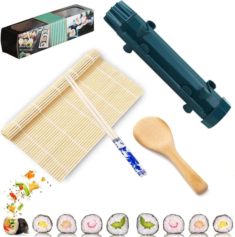 Sushi Set für Anfänger – 6-teiliges DIY Sushi Roller Set