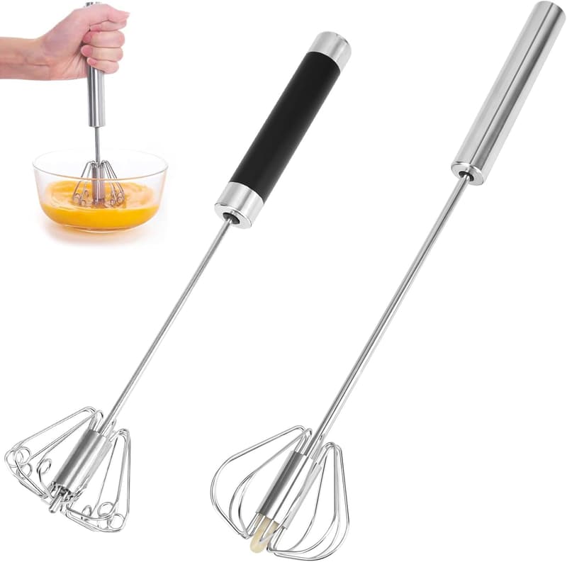 Multifunktionales Schneebesen-Set aus Edelstahl, 2 Stück (10+12 Inch)