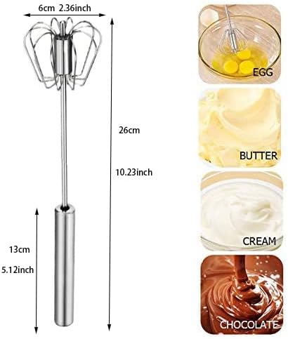 Automatischer Schneebesen für die Küche, 10 Zoll, halbautomatisch