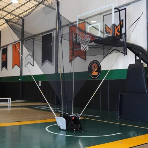 Automatischer Basketballtrainer mit Rücklaufnetz für optimales Training
