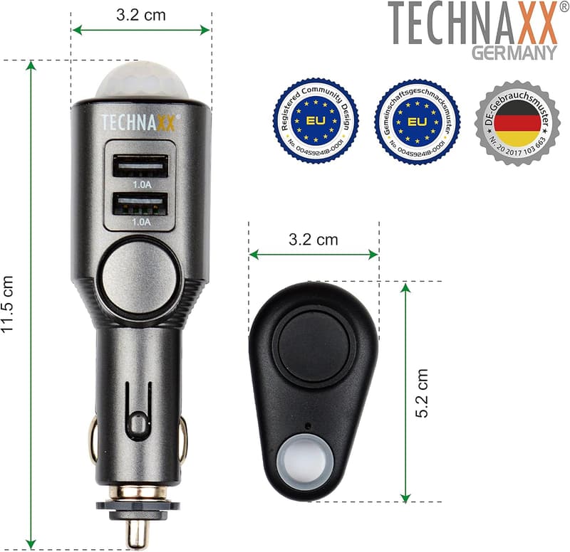 Mobiler Mini-Alarm mit Bewegungserkennung für Auto und Wohnmobil
