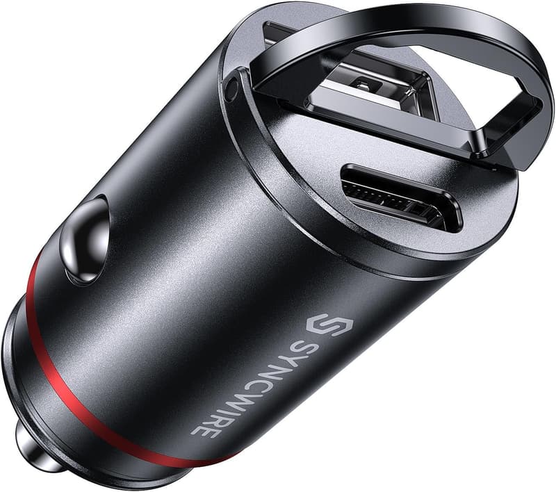 Syncwire 60W USB C Auto Ladegerät mit PD 3.0 & QC 3.0 für Smartphones