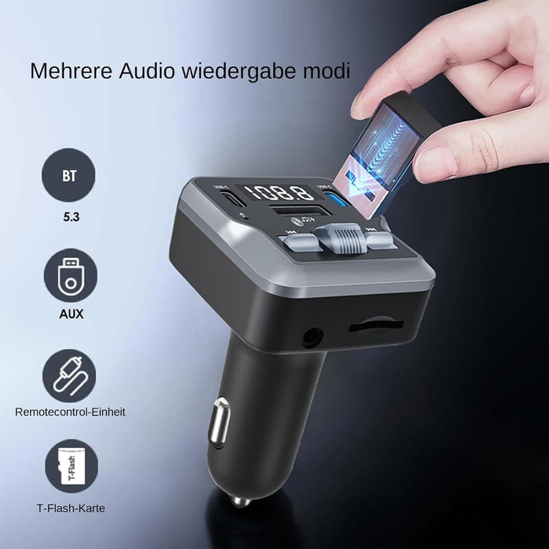 Superschneller Auto-Handy-Ladeadapter mit Fernbedienung