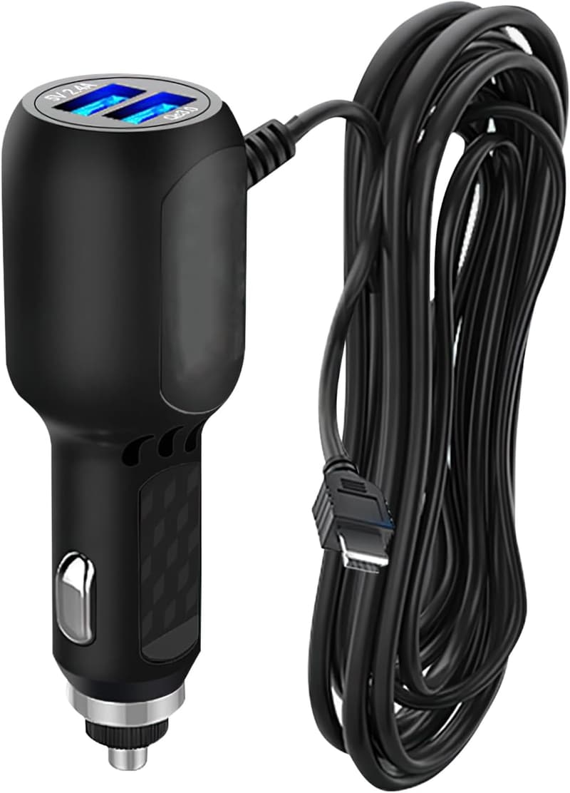 Mini-USB-Autoladegerät für Dashcams und Navigationsgeräte, 12V auf 5V