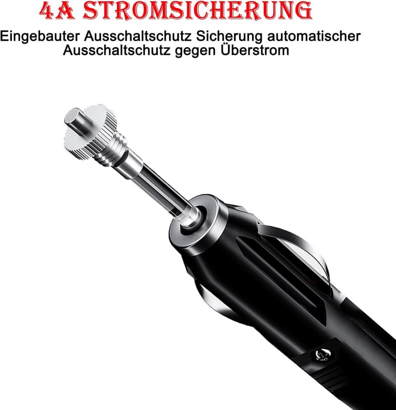 MEROM 12V Universelles Auto Ladegerät mit 8 Aufsatz-Adapter