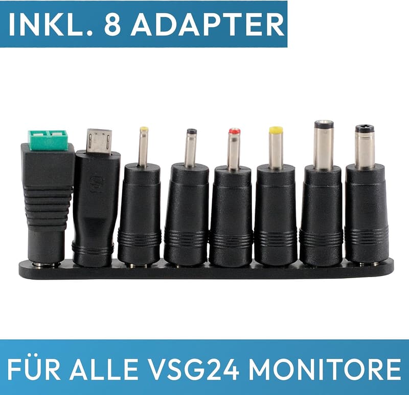 USB Auto-Ladegerät mit 8 Adaptern für 12V/24V Fahrzeuge