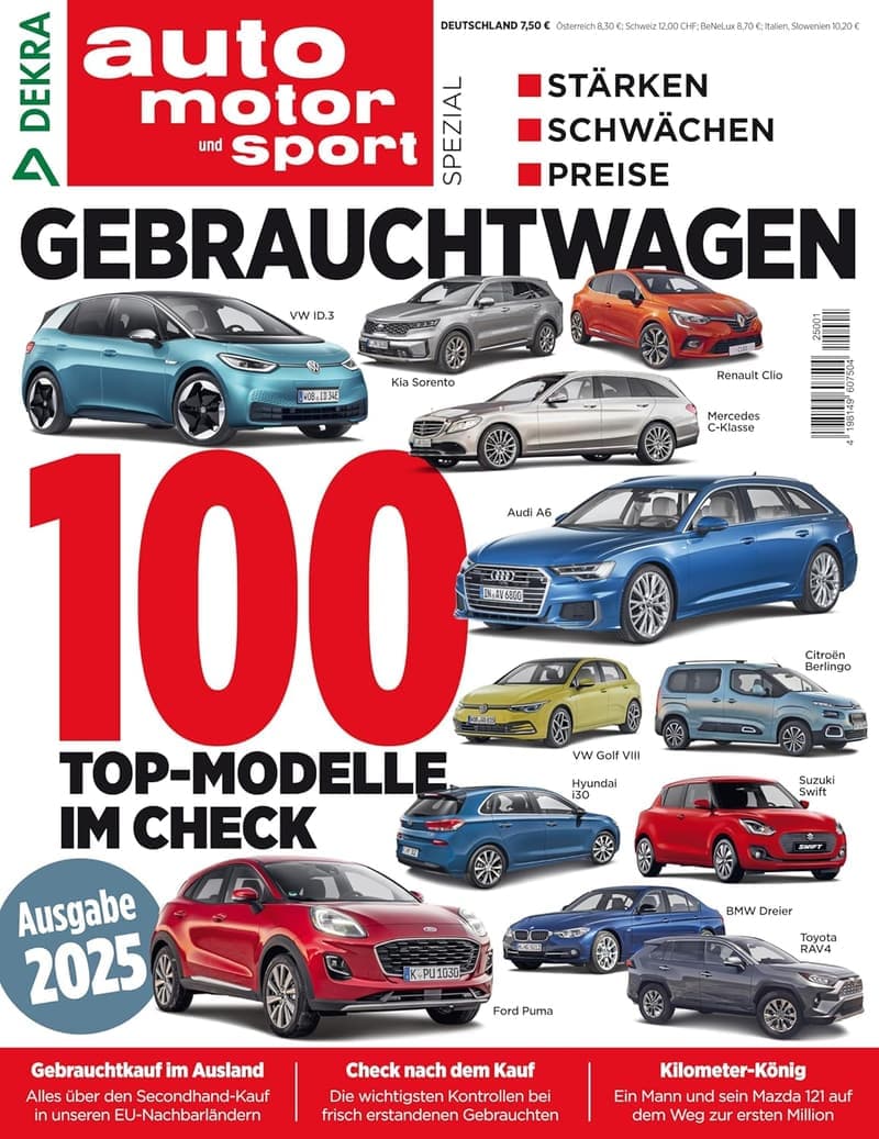 Gebrauchtwagen 2025 - Spezialausgabe Auto Motor Sport