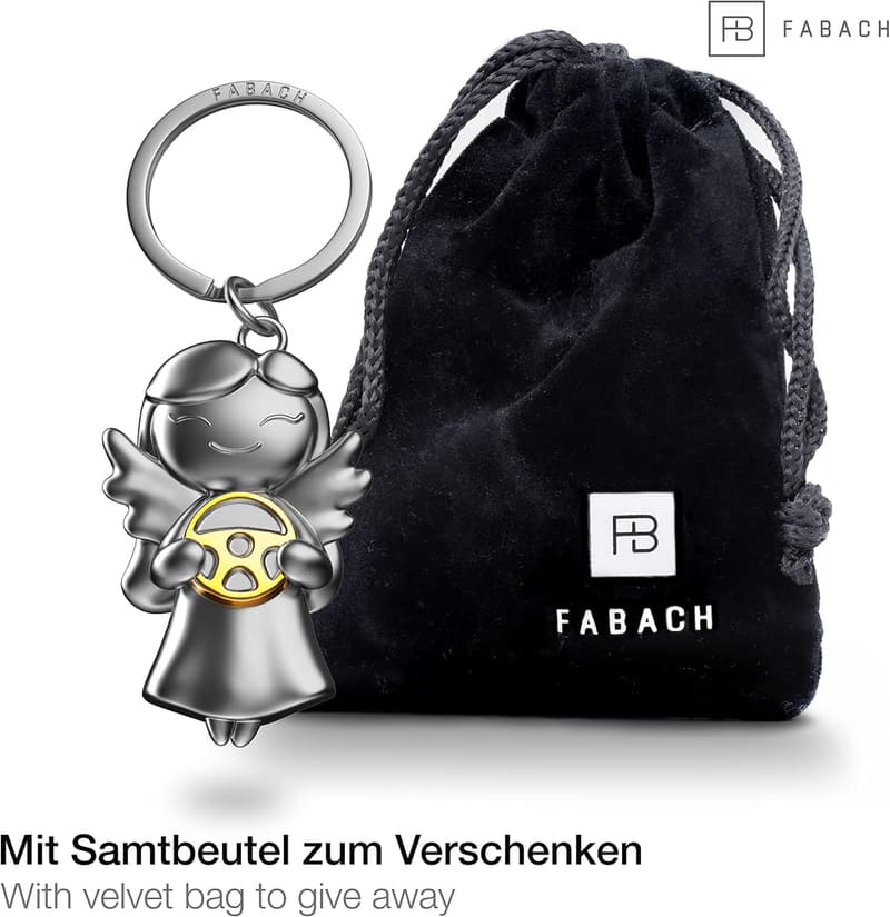 Schutzengel Schlüsselanhänger für Autofahrer - Glücksbringer für den Führerschein