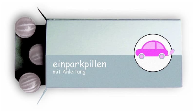 Einparkpillen - Bonbons als originelles Führerschein-Geschenk