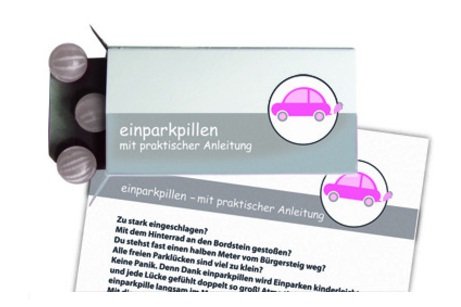 Einparkpillen - Bonbons als originelles Führerschein-Geschenk