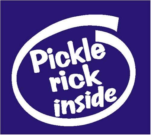 Pickle Rick Auto-Fenster-Aufkleber für Fans von Morty