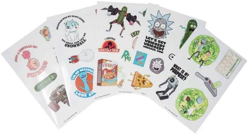 Rick and Morty Aufkleber-Set mit 30 Tech-Stickern für Geräte