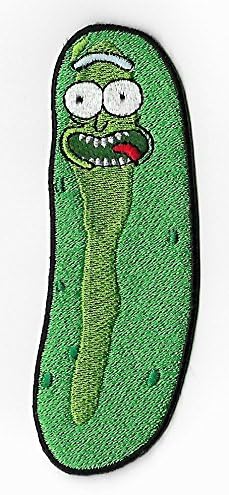 Rick und Morty Pickle Rick Sticker-Patch 12 cm zum Eisen/Nähen