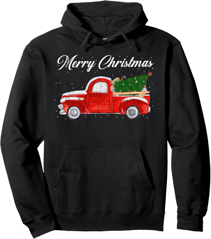 Weihnachts-Pullover Hoodie mit Weihnachtsbaum-Motiv für Paare