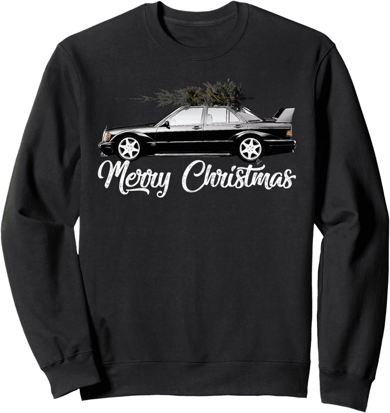 Retro Auto Sweatshirt „Merry Christmas“ für Weihnachtsfeiern