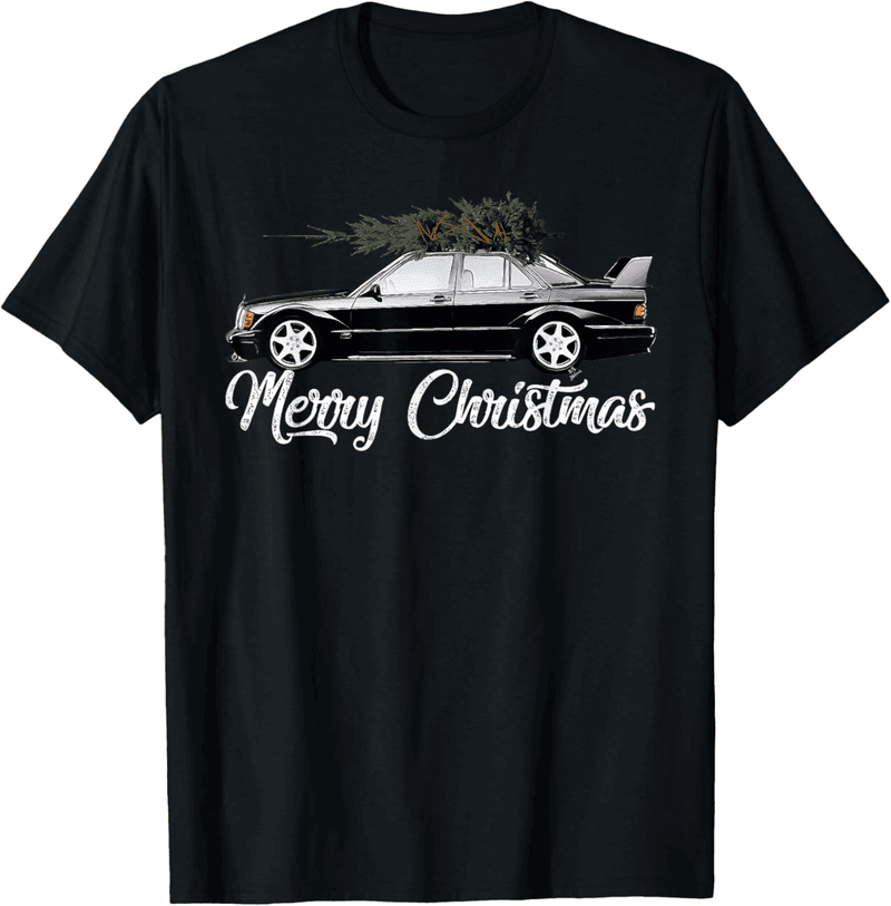 Vintage W201 190E Auto T-Shirt für Weihnachten