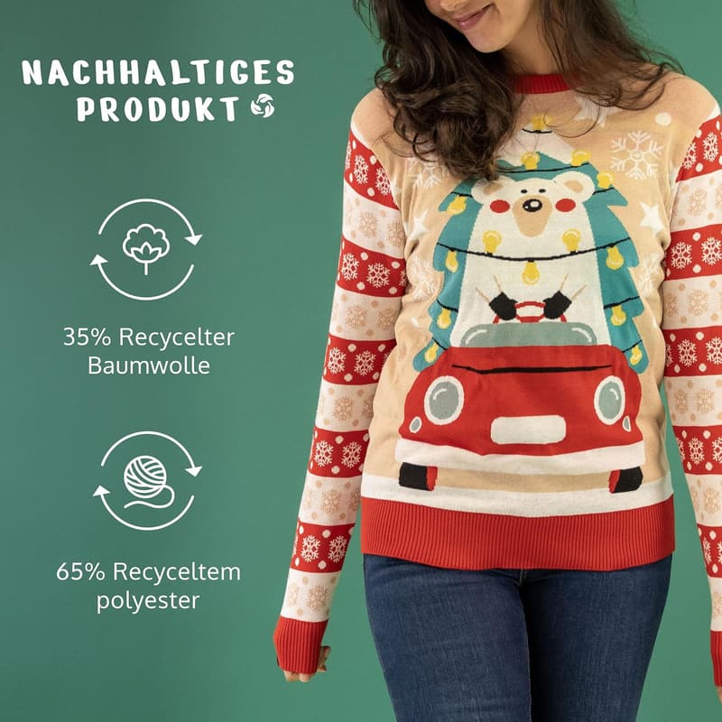 Lustiger Weihnachtspullover für Männer und Frauen