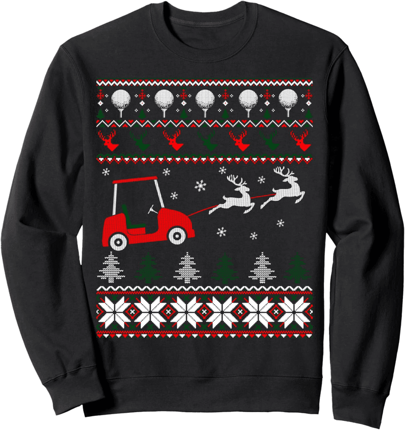 Weihnachtspullover für Golfer aus Baumwolle