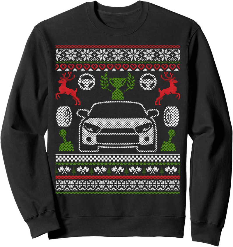 Hässlicher Weihnachtspullover für Autoliebhaber