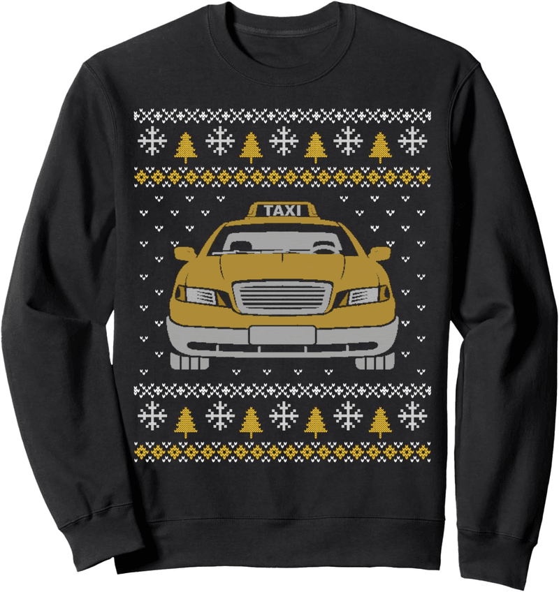 Hässlicher Weihnachtspullover für Taxifahrer