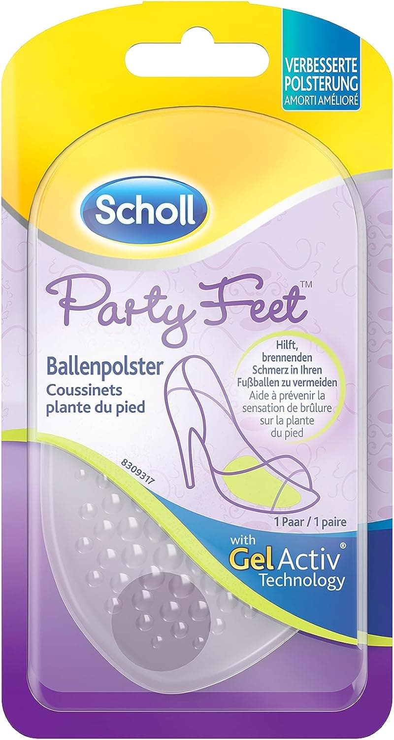 Rutschfeste Gel-Einlegesohlen für Damen – Scholl Party Feet Ballenpolster