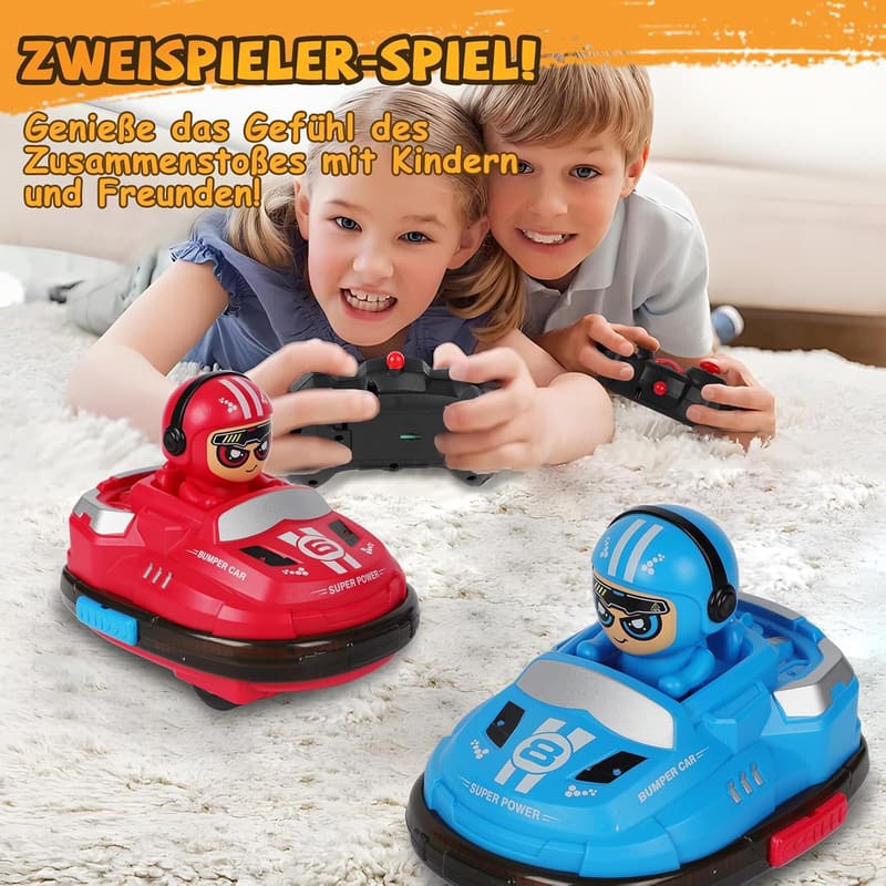 Mini RC Bumper Cars – Ferngesteuertes Autoscooter für Kinder ab 3 Jahren