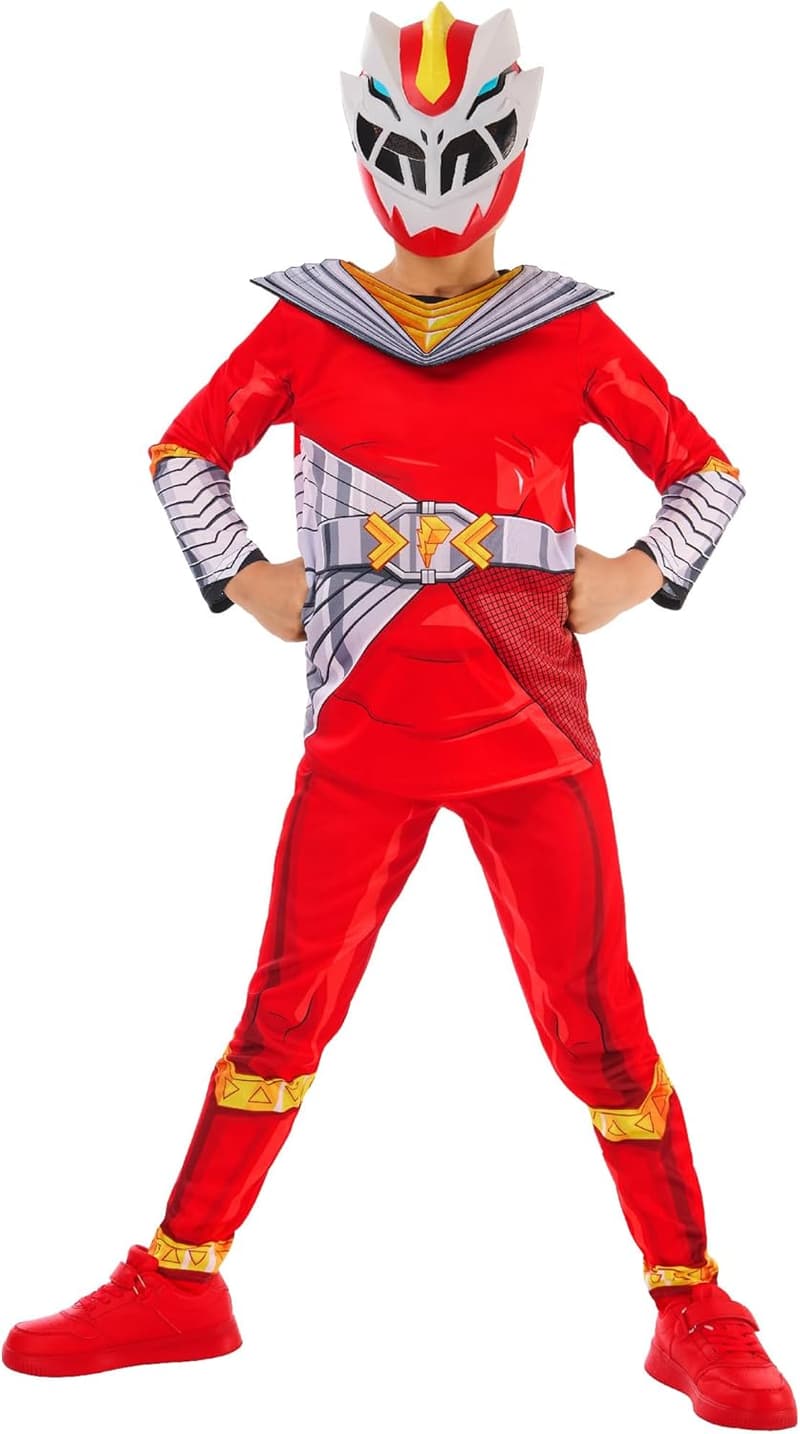 Power Rangers Cosmic Fury: Rotes Ranger-Kostüm für Kinder