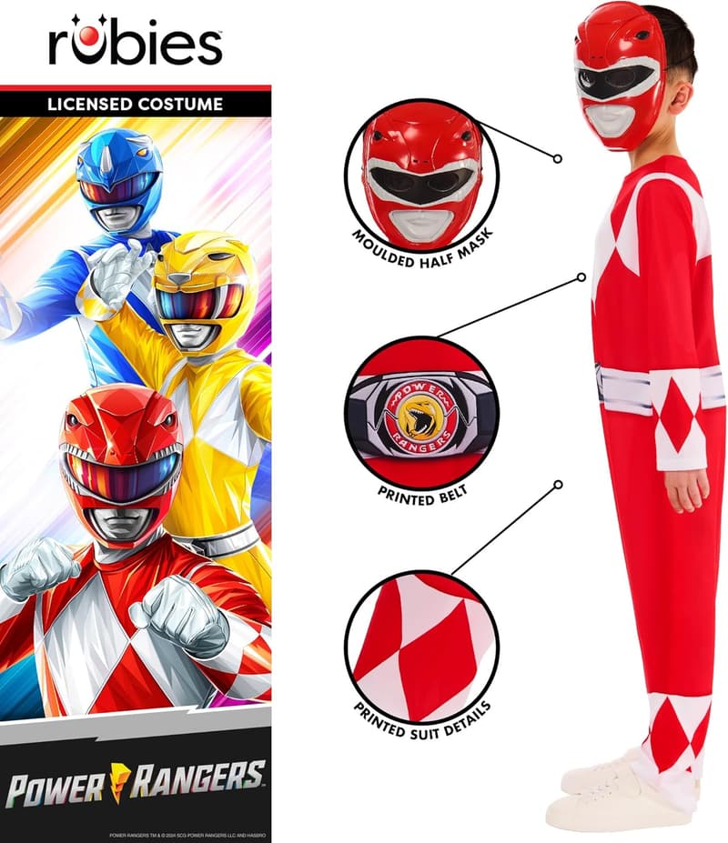 Mighty Morphin Power Rangers Red Ranger Kinderkostüm
