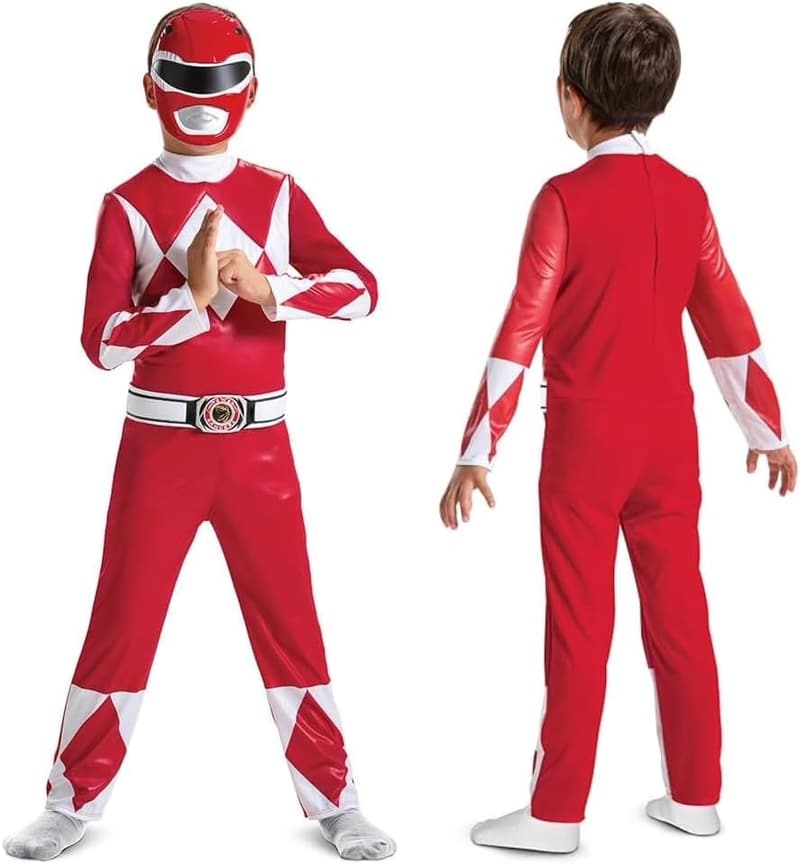 Roter Ranger Kostüm für Kinder und Erwachsene