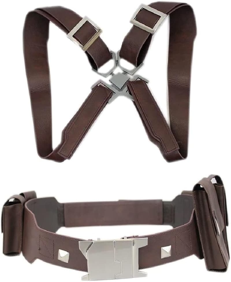 Funktionale Cosplay-Ausrüstung: Brauner Gürtel mit Taschen für Wintersoldat