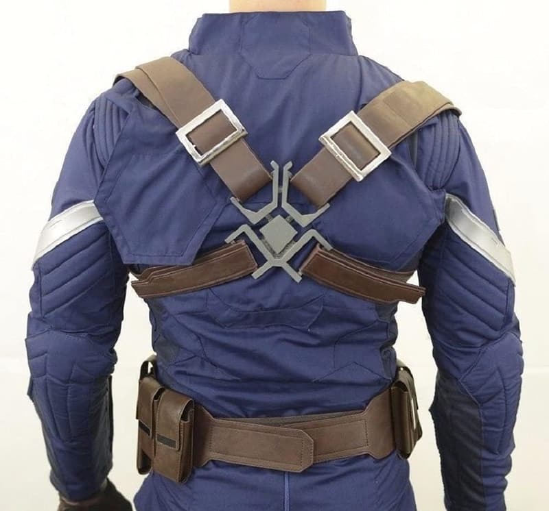 Funktionale Cosplay-Ausrüstung: Brauner Gürtel mit Taschen für Wintersoldat