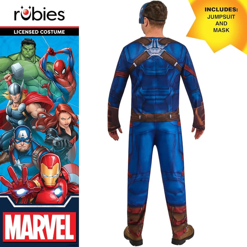 Captain America Klassisches Erwachsenenkostüm von Rubies