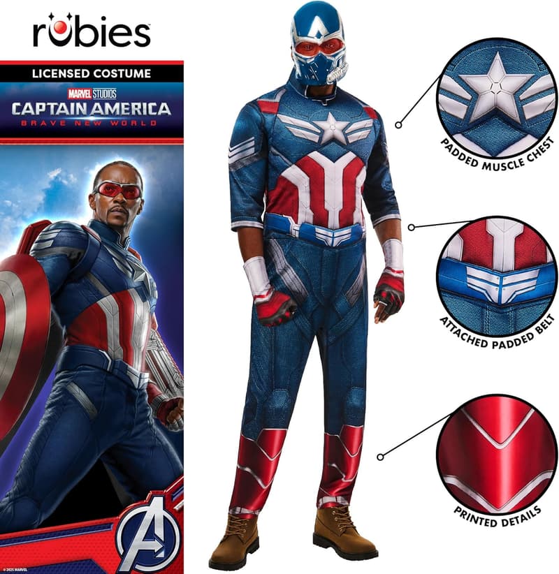 Captain America Kostüm für Erwachsene – Deluxe Edition