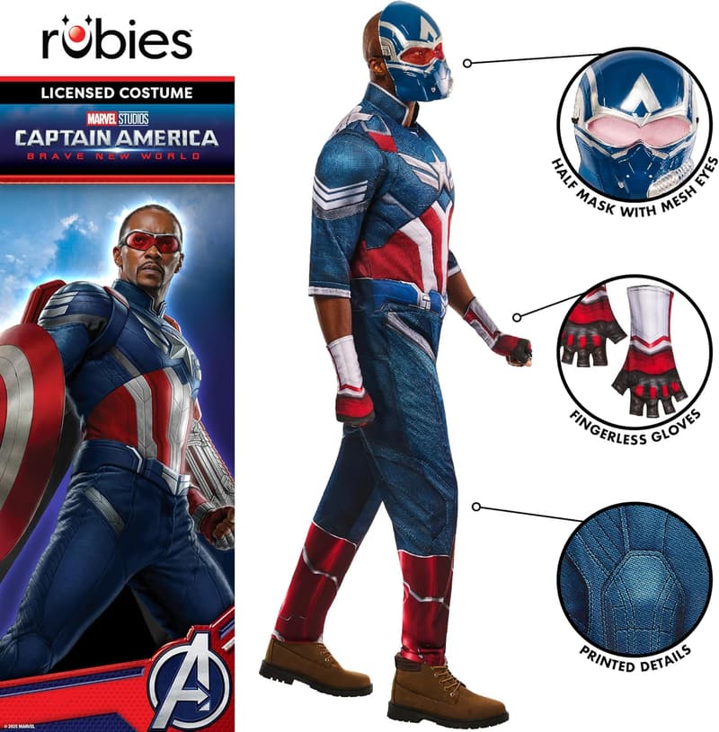 Captain America Kostüm für Erwachsene – Deluxe Edition