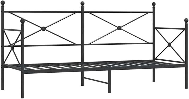 Schwarzes Etagenbett aus Stahl 90x200 cm – vielseitig und bequem