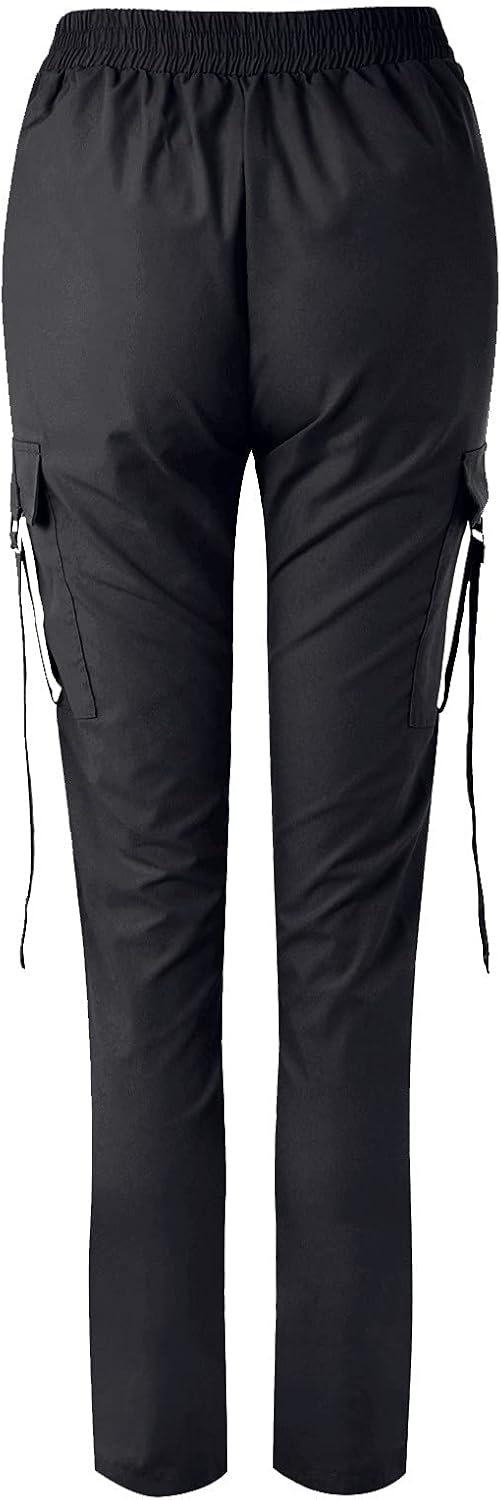 High Waist Cargohose für Damen – Stretchstoff, Taschen, Y2K-Stil