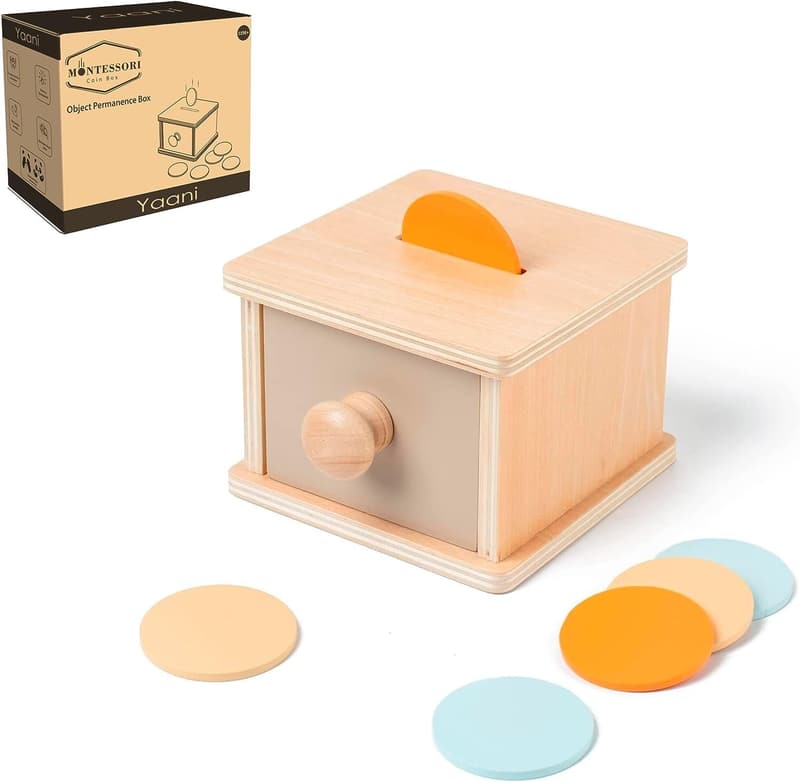 Montessori Münzwurfspielzeug für Babys ab 6 Monate bis 2 Jahre