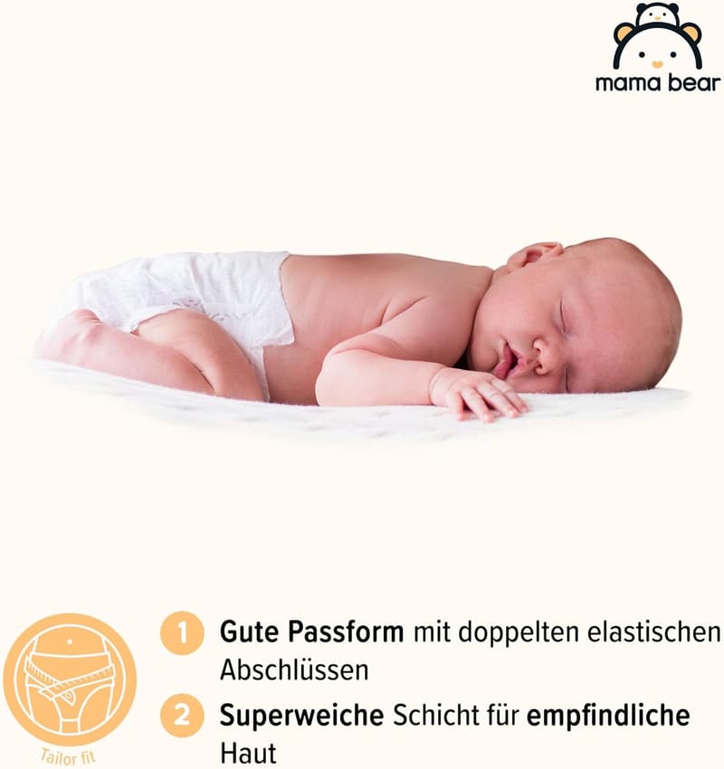 Mama Bear Ultra Dry Windeln Größe 3 (4-9 kg) - Monatsbox, 172 Stück