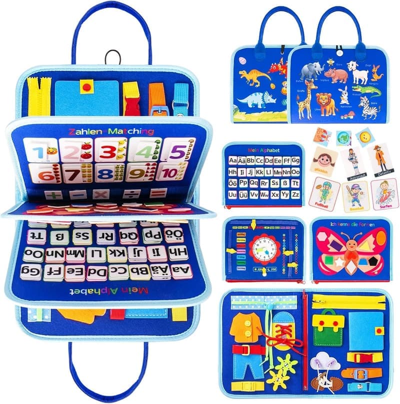Montessori Busy Board für Babys und Kleinkinder ab 2 Jahren