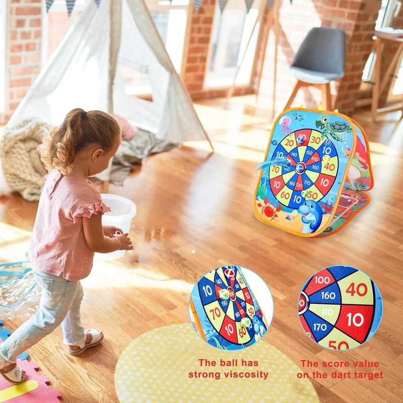 3-in-1 Cornhole Spiel für Kinder ab 5 Jahren – Lustiges Geschenk