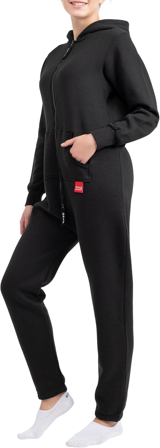 Damen Jumpsuit Jumpi Overall aus Basisstoff