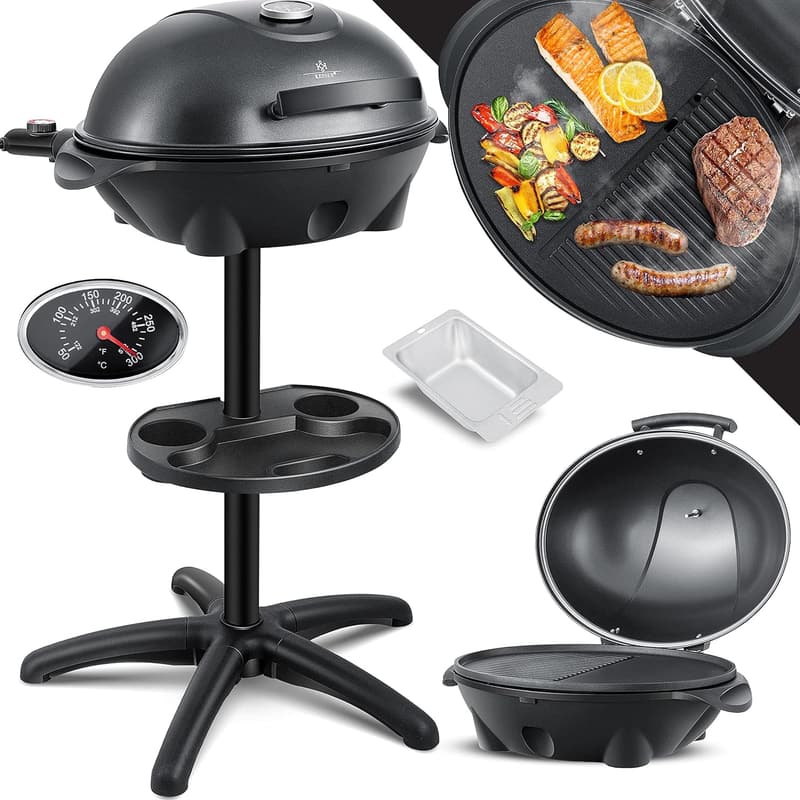 KESSER 2in1 Elektrogrill mit Deckel - XXL Tisch- und Standgrill