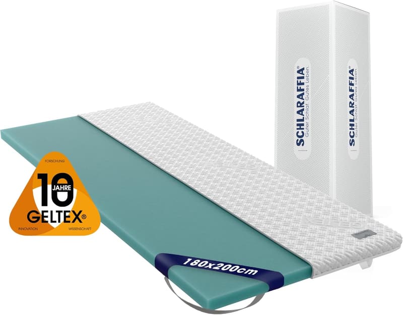 Atmungsaktiver 180x200 cm Gel-Topper für Allergiker, waschbar